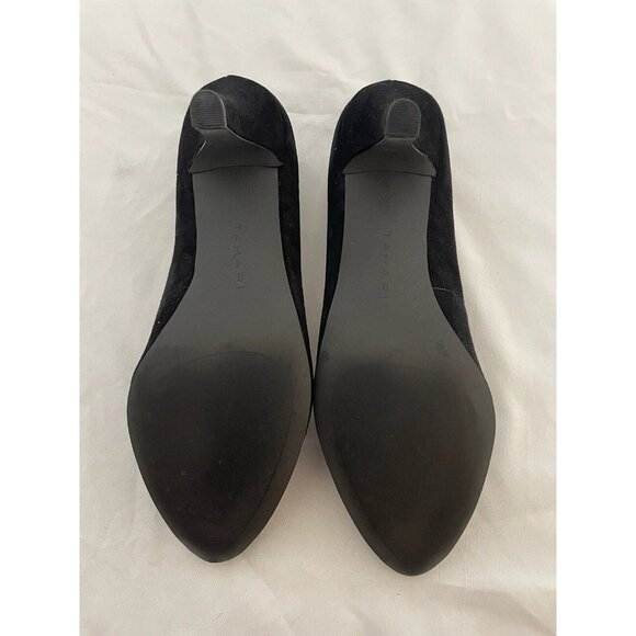 NEW Tahari  Women's  Mid Heels Velvet Black  Round Toe Size 8 M - Picture 4 of 14